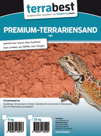 Premium Terrariensand – Rot 25kg