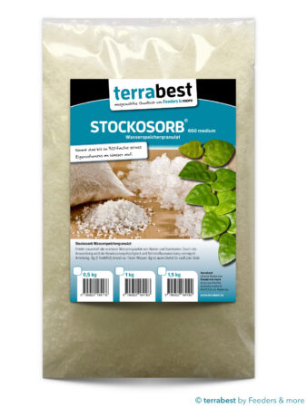 1kg Wasserspeichergranulat, STOCKOSORB ® Wassergel  Rasen u. Bodenverbesserer 1 Kg